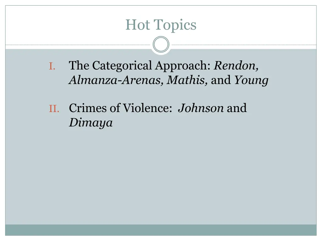 hot topics