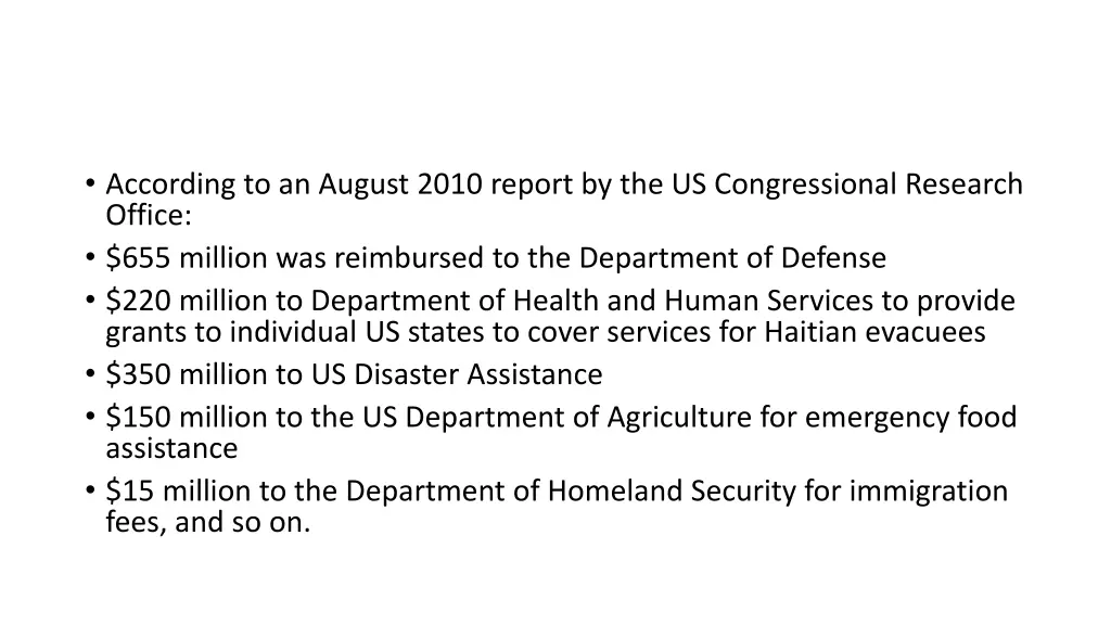 according to an august 2010 report