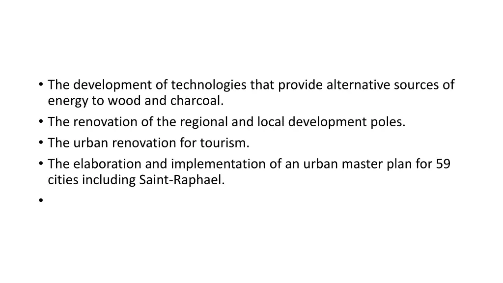 the development of technologies that provide