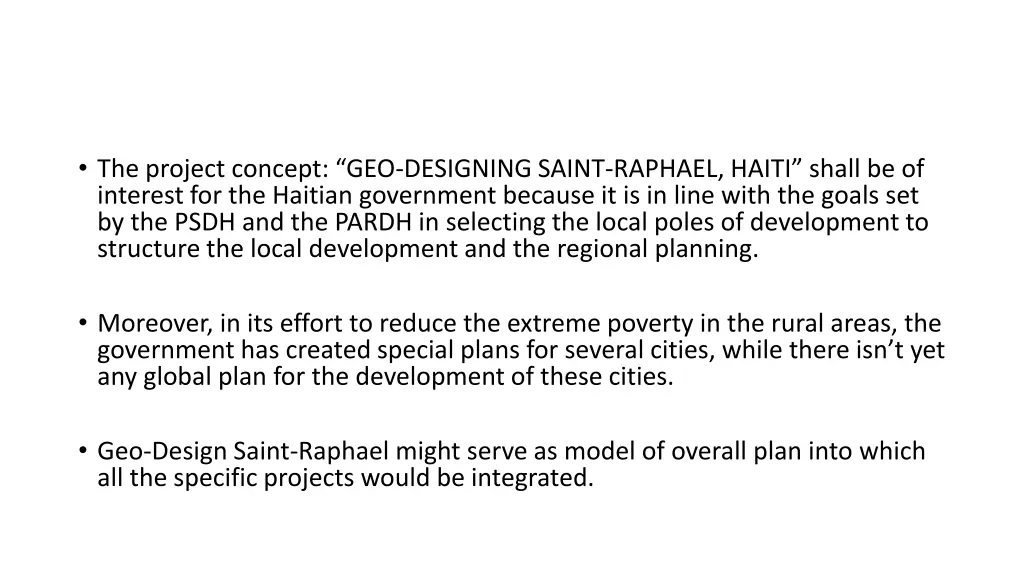 the project concept geo designing saint raphael