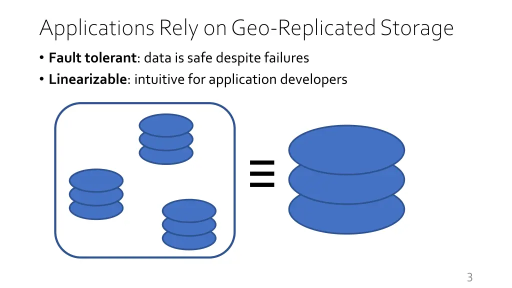 applications rely on geo replicated storage 1