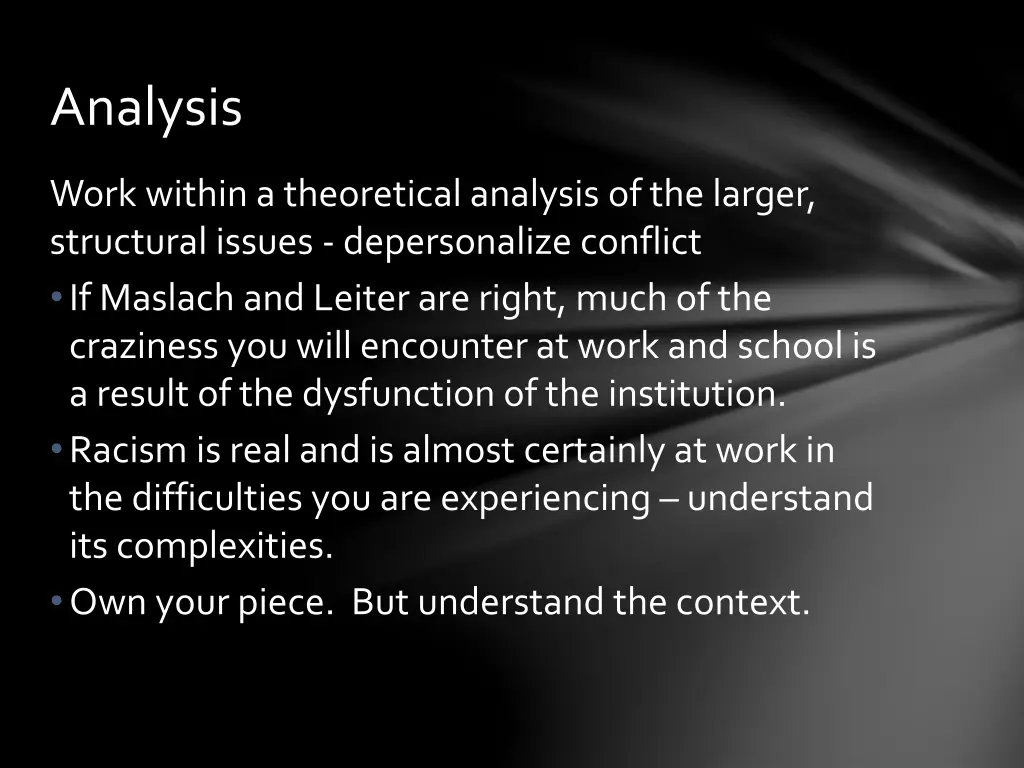 analysis