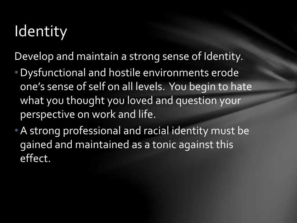 identity