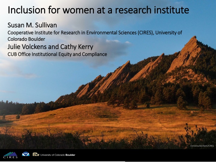 inclusion for women at a research institute
