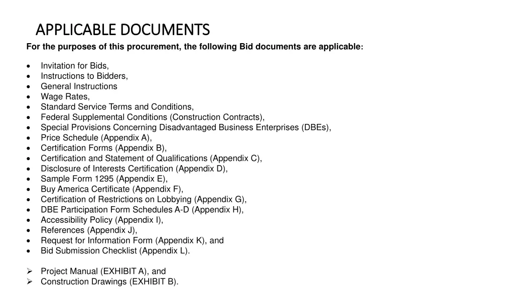 applicable documents applicable documents