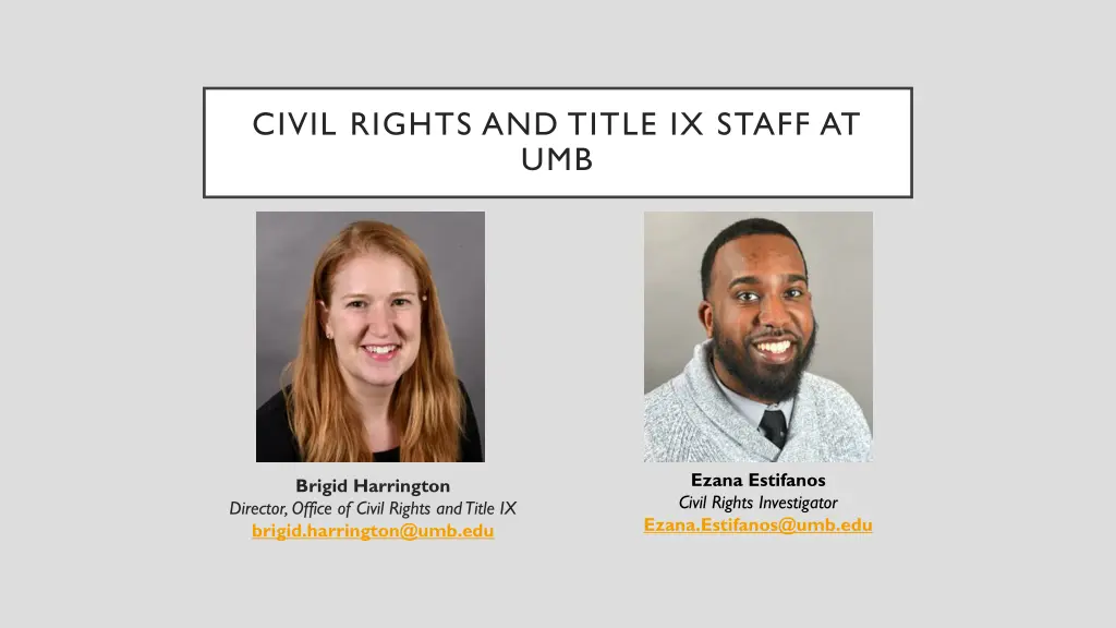 civil rights and title ix staff at umb