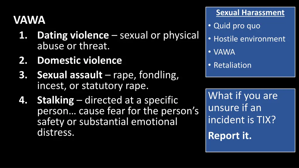sexual harassment quid pro quo hostile 1