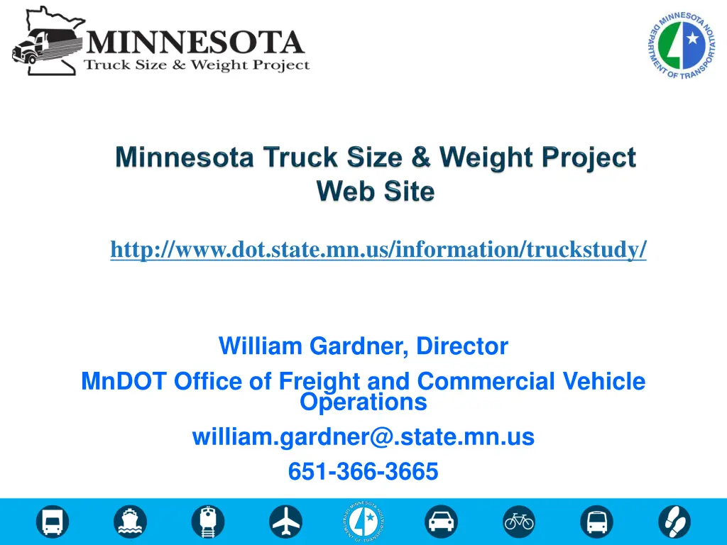 http www dot state mn us information truckstudy