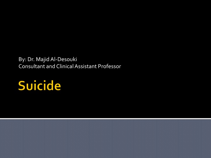 by dr majid al desouki consultant and clinical