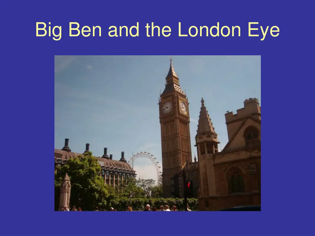 big ben and the london eye