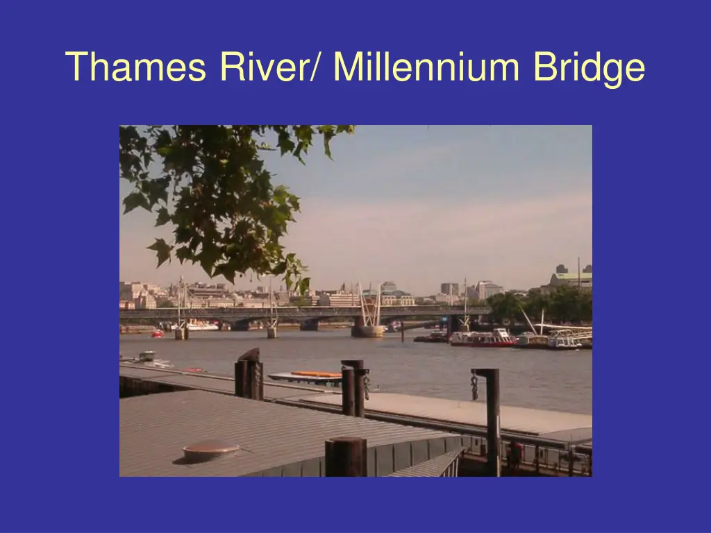 thames river millennium bridge