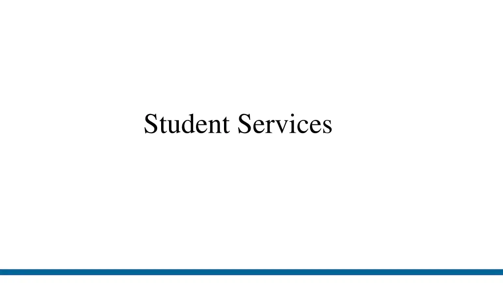 student services
