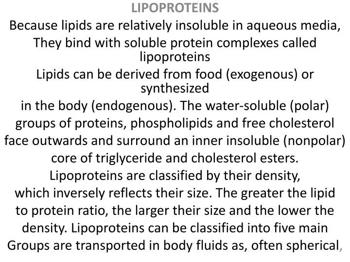lipoproteins