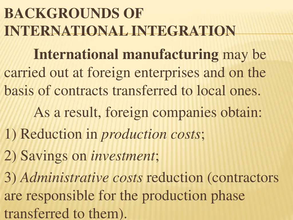 backgrounds of international integration 4