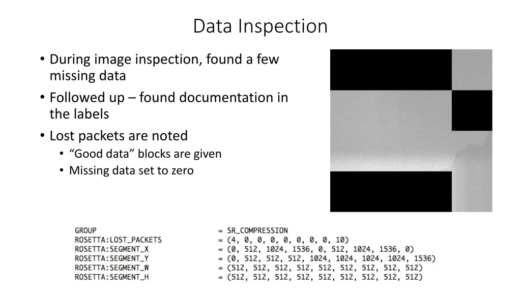 data inspection