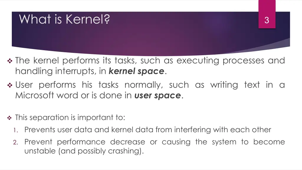 what is kernel 1