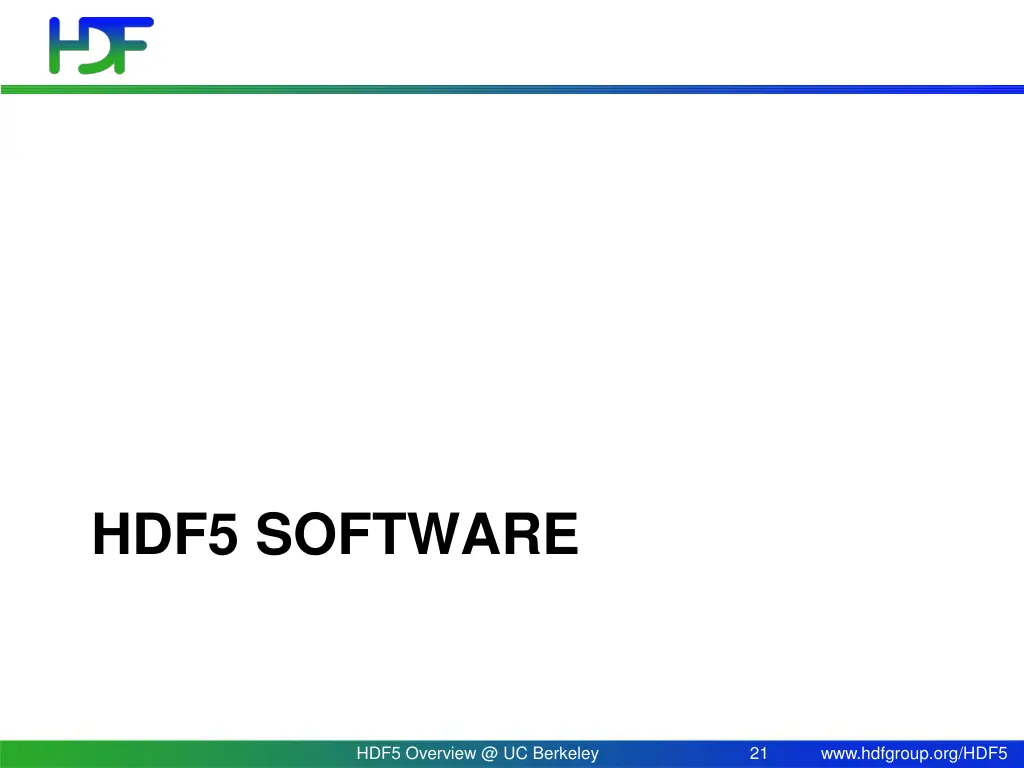 hdf5 software