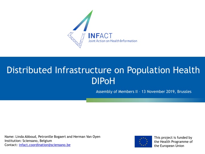 distributed infrastructure on population health