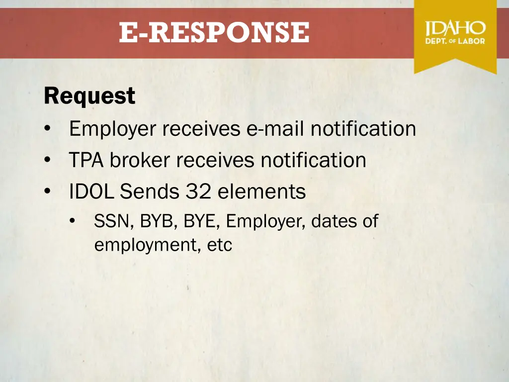 e response 1
