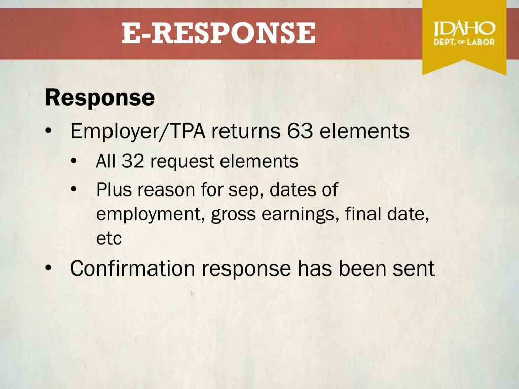 e response 2