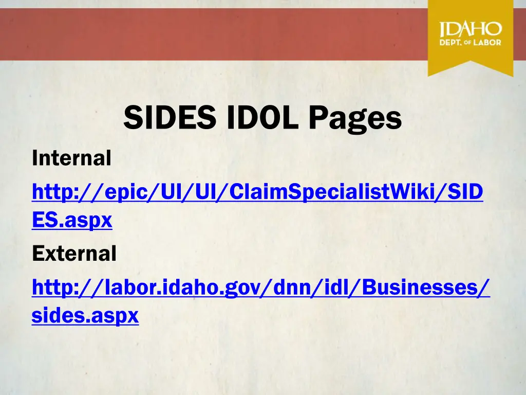 sides idol pages