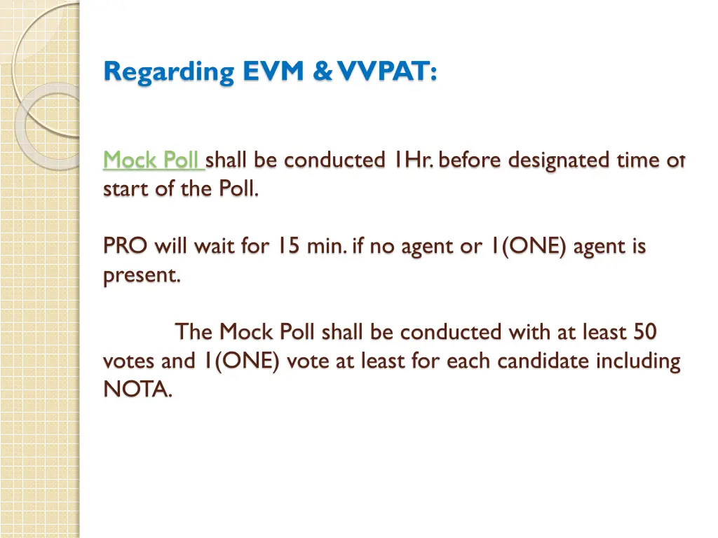 regarding evm vvpat