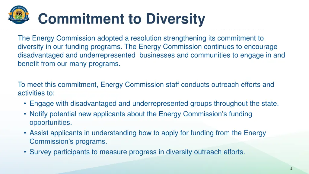 commitment to diversity