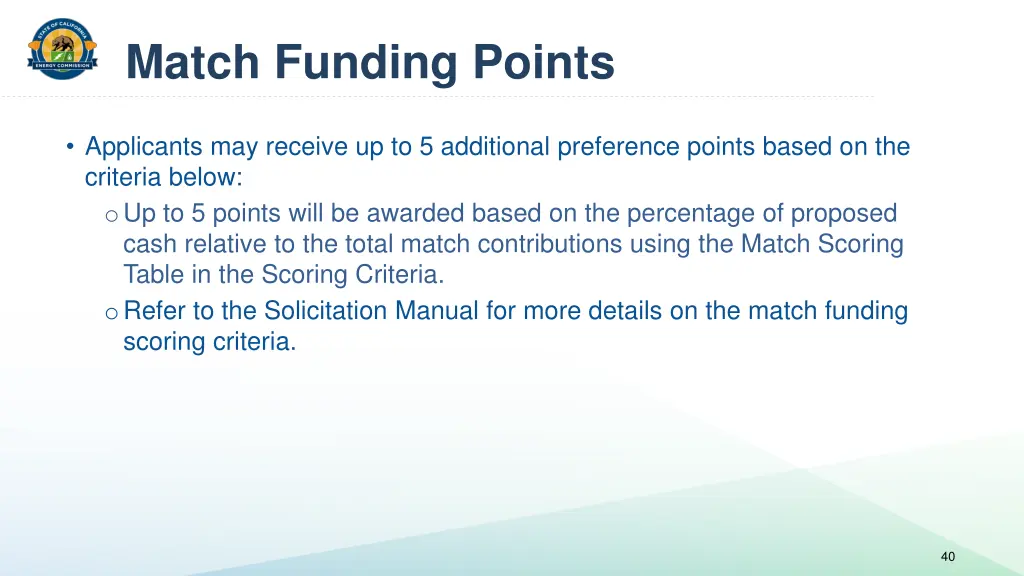 match funding points