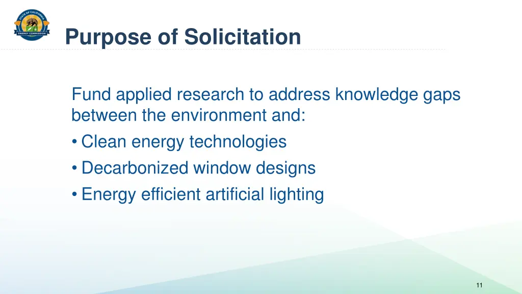 purpose of solicitation