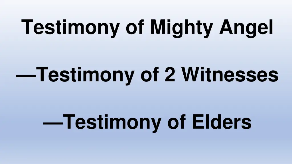 testimony of mighty angel