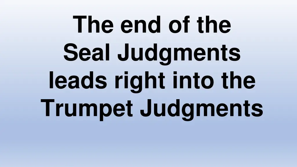 the end of the seal judgments leads right into