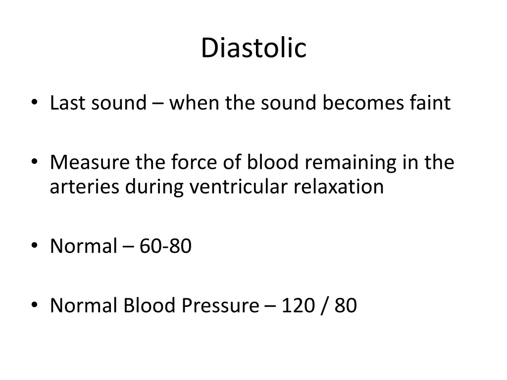diastolic