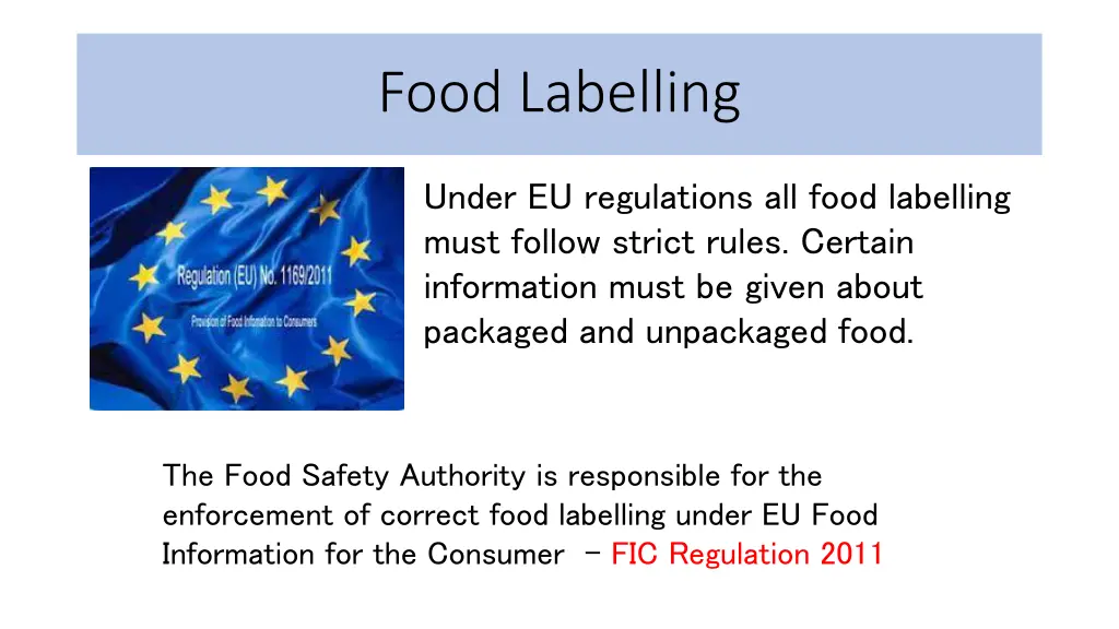 food labelling 1