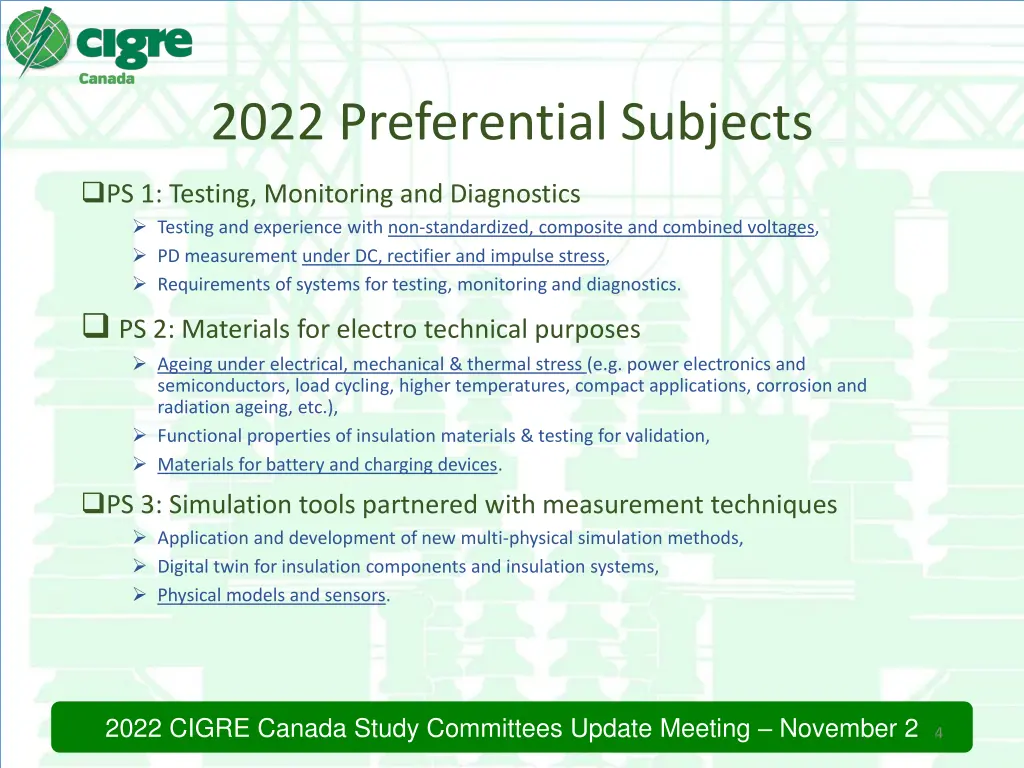 2022 preferential subjects