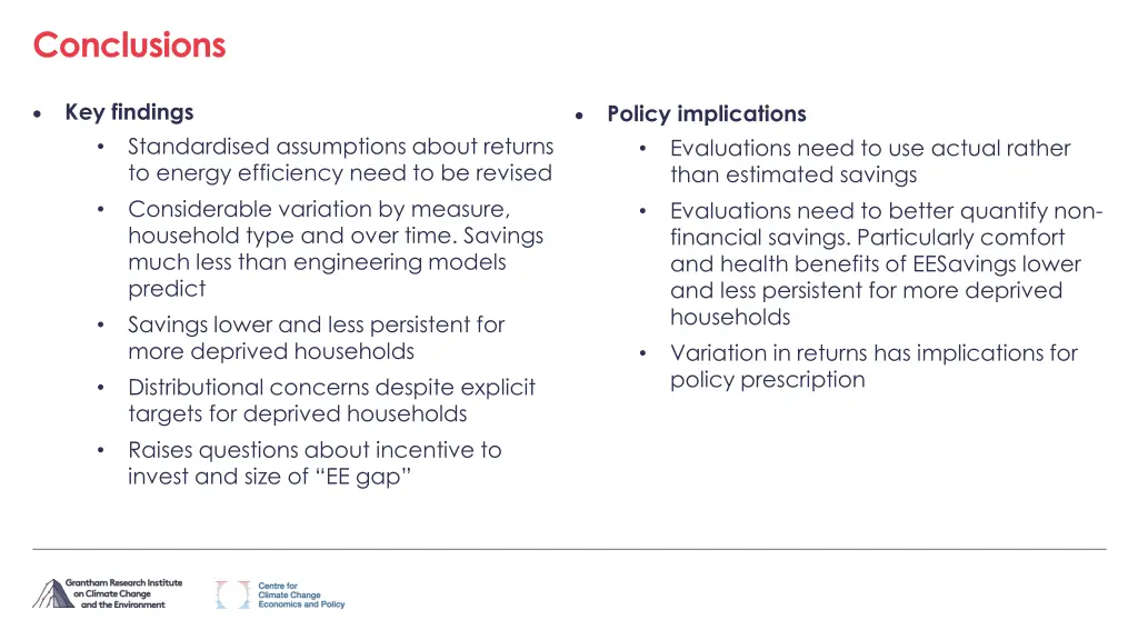 conclusions