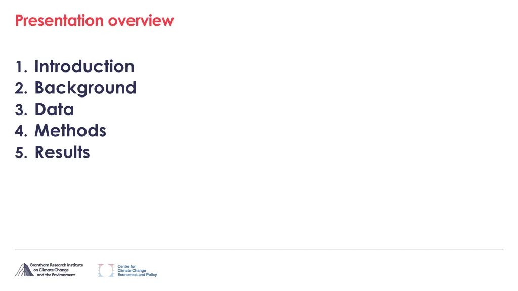 presentation overview