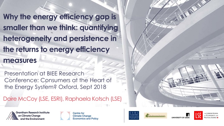 why the energy efficiency gap is smaller than