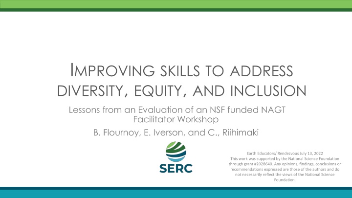 i mproving skills to address diversity equity