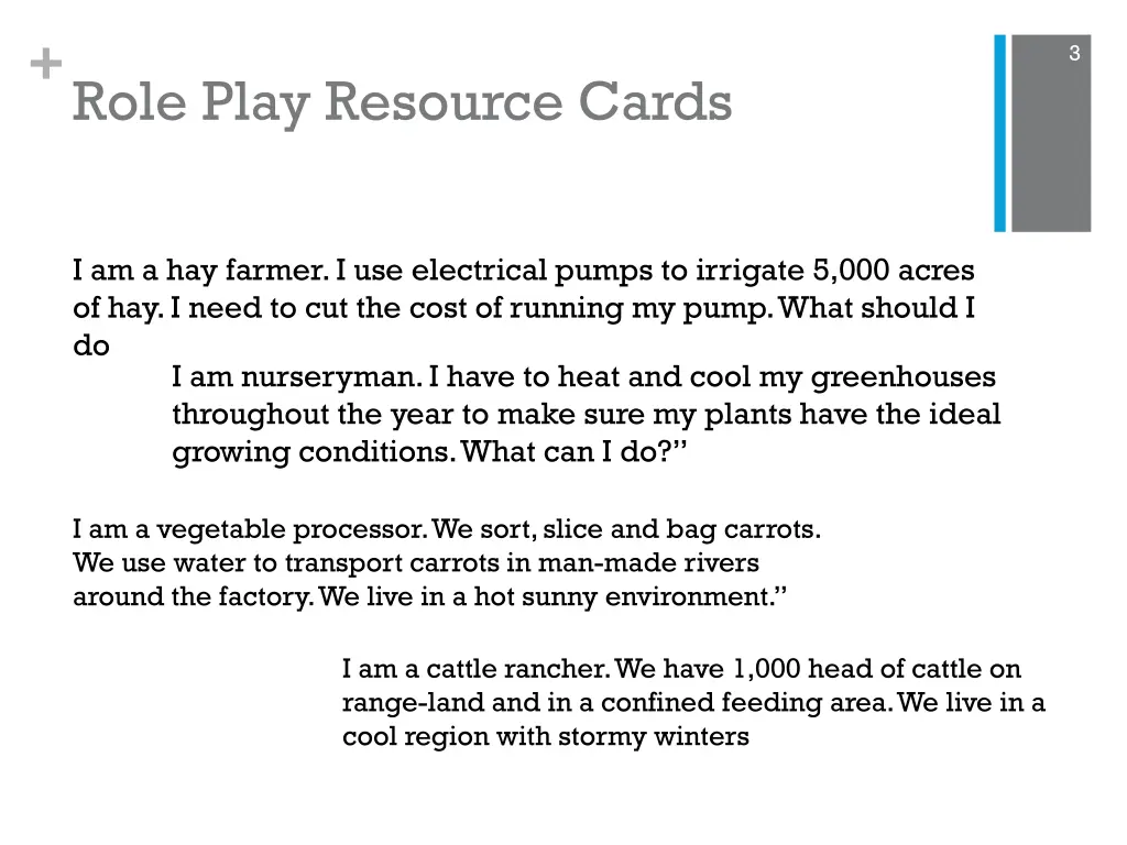 role play resource cards