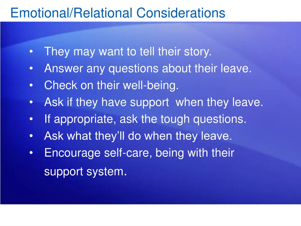 emotional relational considerations 1