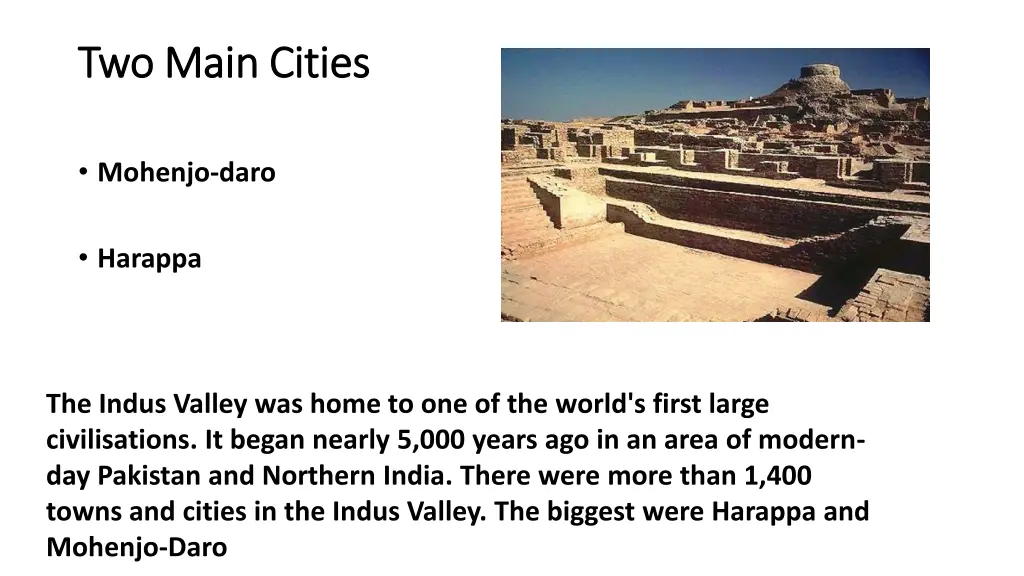 two main cities two main cities