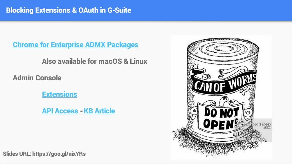 blocking extensions oauth in g suite