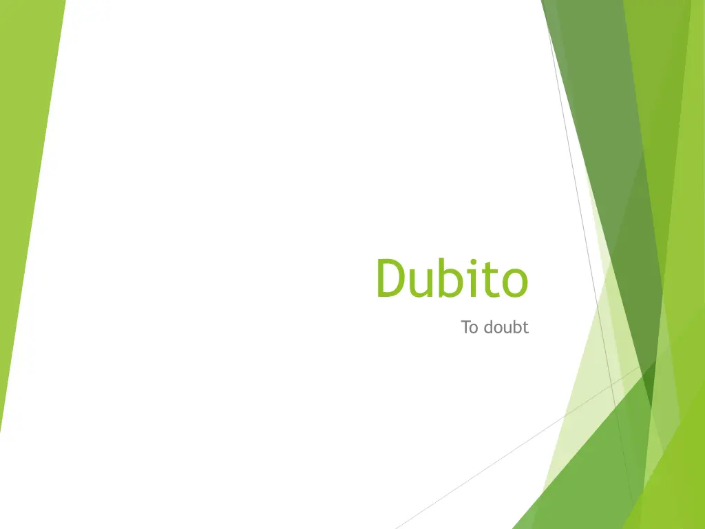 dubito