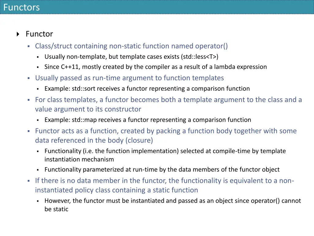 functors