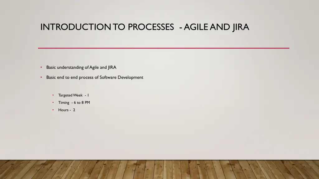 introduction to processes agileand jira