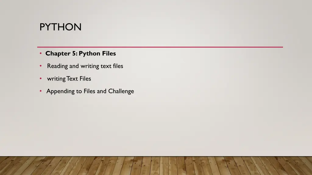 python 5