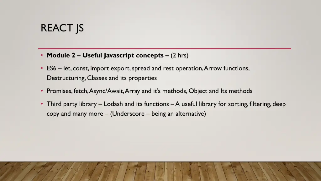 react js 1