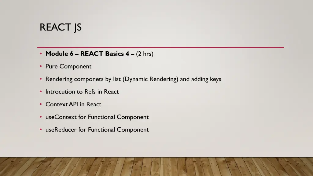 react js 6