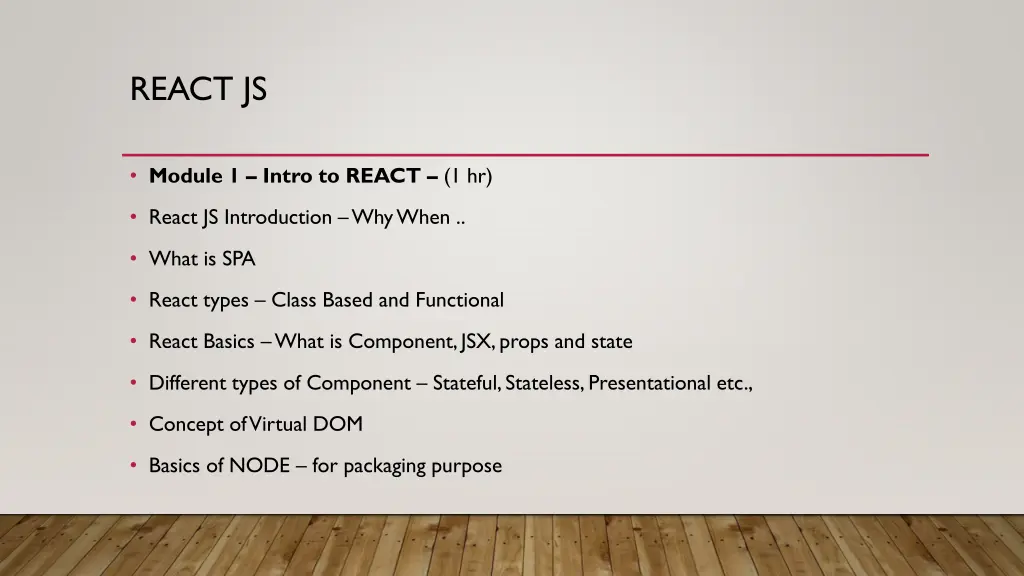 react js