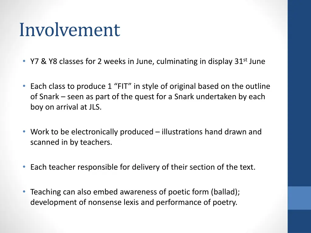involvement